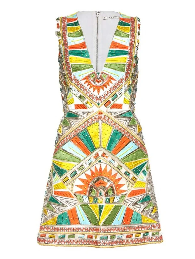 Alice and olivia savannah dress best sale